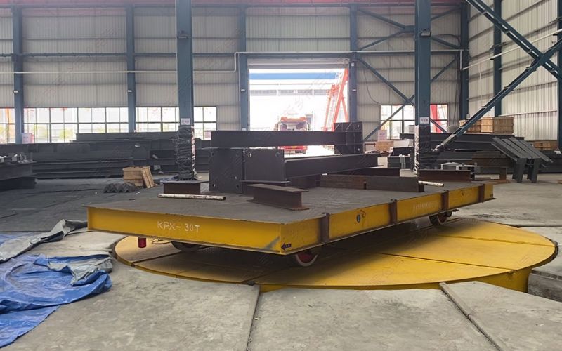 工業(yè)過跨轉(zhuǎn)運場景中，有軌道平板車優(yōu)勢明顯