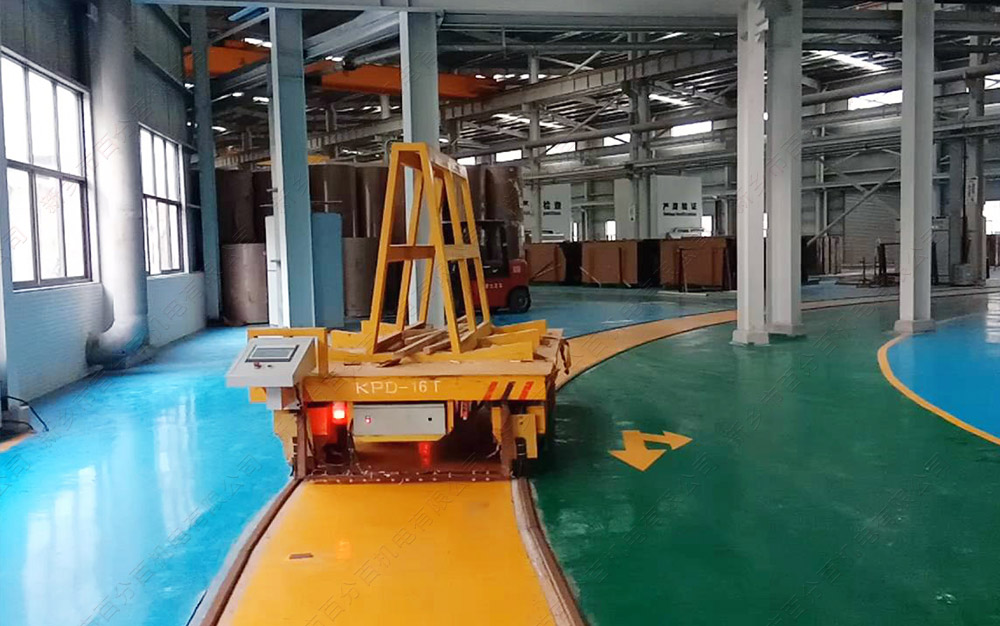 車間鋪設電動地平車軌道時怎么計算轉彎半徑